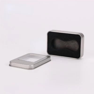 50g 100g 200g Saffron Tin Box เครื่องเทศอาหารเกรดสี่เหลี่ยมผืนผ้าลายนูน Lid