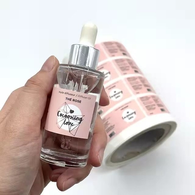 การดูแลส่วนบุคคลฉลากเครื่องสำอางการพิมพ์เจลทำความสะอาดขวดสติกเกอร์กาวกลางแจ้ง