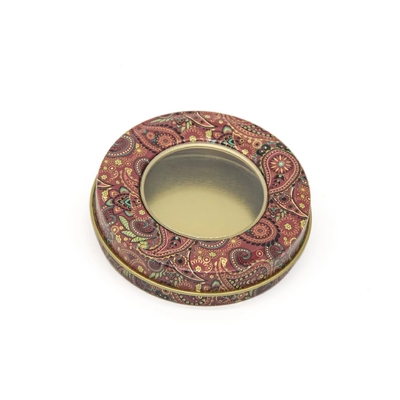 50ml Saffron Spice Box เทียนรอบขวดดีบุกดีบุกอลูมิเนียมชาTin