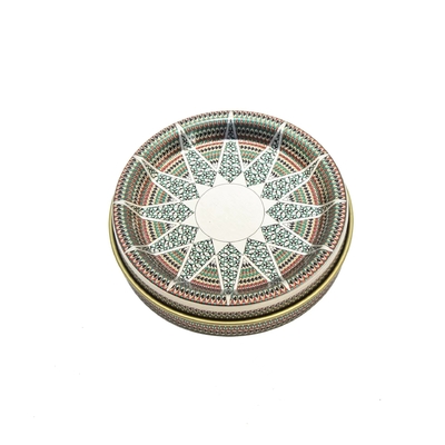 50ml Saffron Spice Box เทียนรอบขวดดีบุกดีบุกอลูมิเนียมชาTin