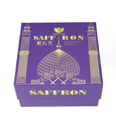 50ml Saffron Spice Box เทียนรอบขวดดีบุกดีบุกอลูมิเนียมชาTin