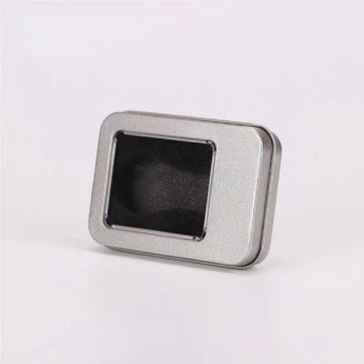 เค้กชากระป๋องบรรจุภัณฑ์กระป๋องพร้อมฝาปิดกล่องบางเฉียบ Square