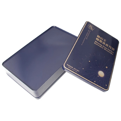 กระเป๋าสตางค์ กล่องดีบุกโลหะ คอนเทนเนอร์ บิสกิตสี่เหลี่ยม เคส หรูหรา ขนมไหว้พระจันทร์ สี่เหลี่ยม