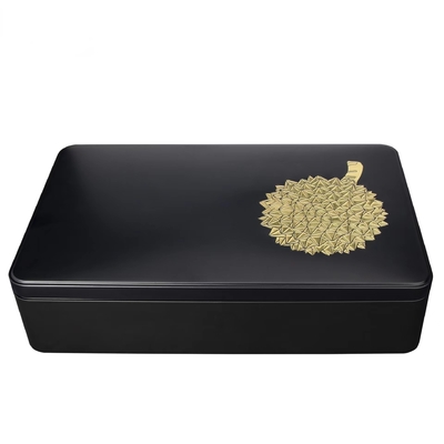 ที่เก็บกล่องดีบุกโลหะแบนขนาดเล็ก Round Metal Moon Nuts Cookie Cake