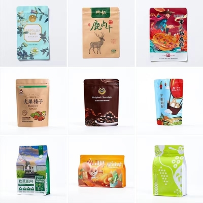 พิมพ์แบบกำหนดเองพิมพ์บรรจุภัณฑ์ถุงพลาสติกผนึก Zip Lock Clear Front เครื่องประดับ