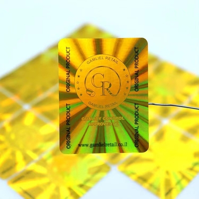 สติ๊กเกอร์โฮโลแกรมบรรจุภัณฑ์สีเงินสำหรับการพิมพ์บัตรประจำตัว 3d Warranty