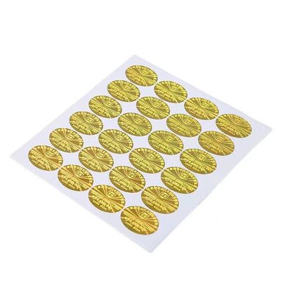 สติกเกอร์โฮโลแกรม 3 มิติป้องกันการปลอมแปลง สีทอง