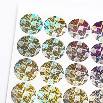 ป้ายกาว PVC Hologram Vinyl Sticker ป้องกันการปลอมแปลง