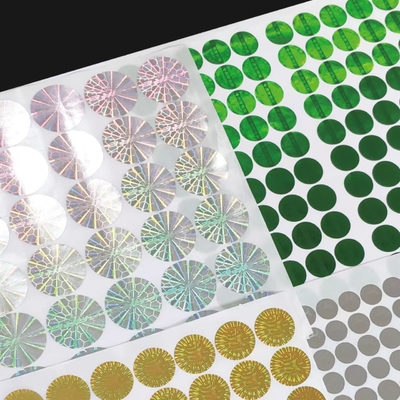 ป้ายกาว PVC Hologram Vinyl Sticker ป้องกันการปลอมแปลง