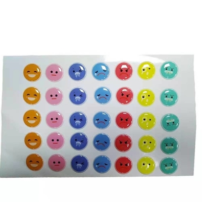 3d Circle Clear Epoxy Dome สติกเกอร์ป้าย PP PVC PET Led